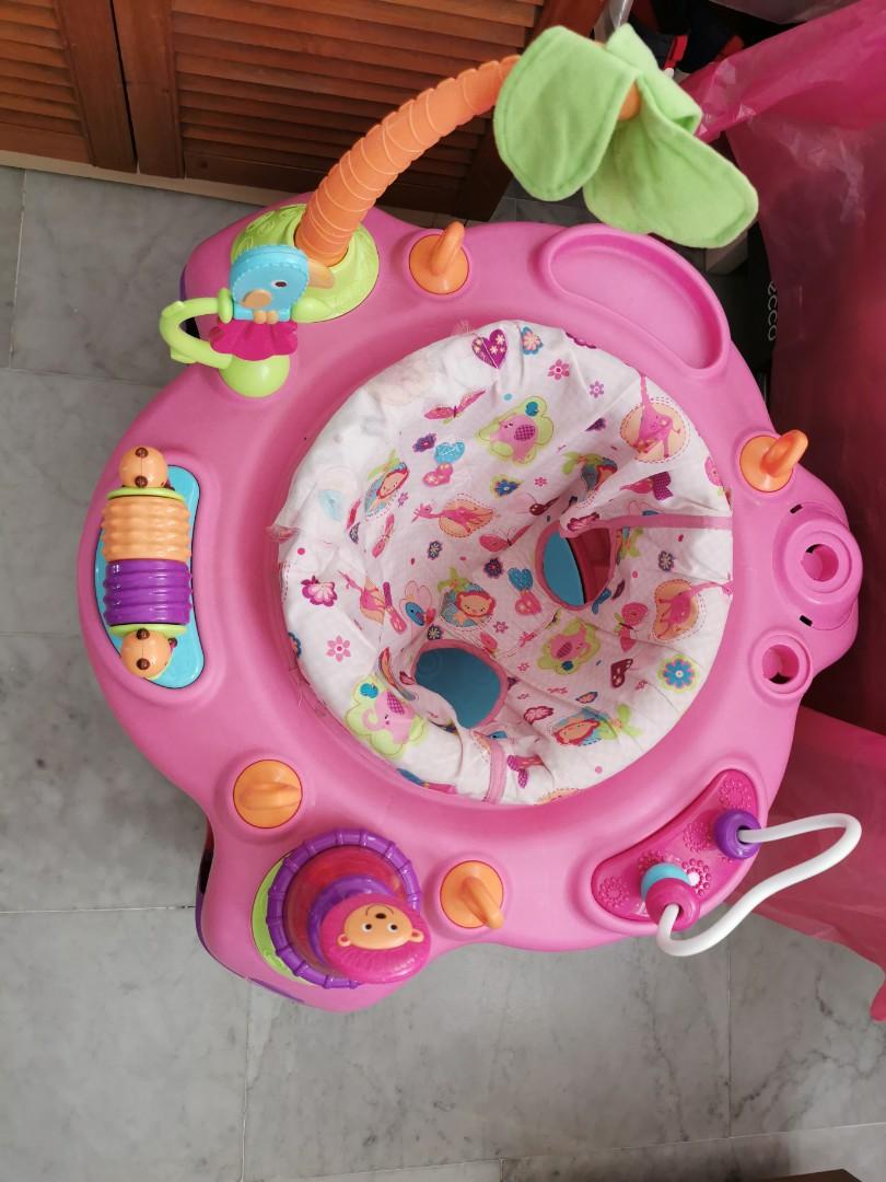 Bright starts exersaucer pink hotsell