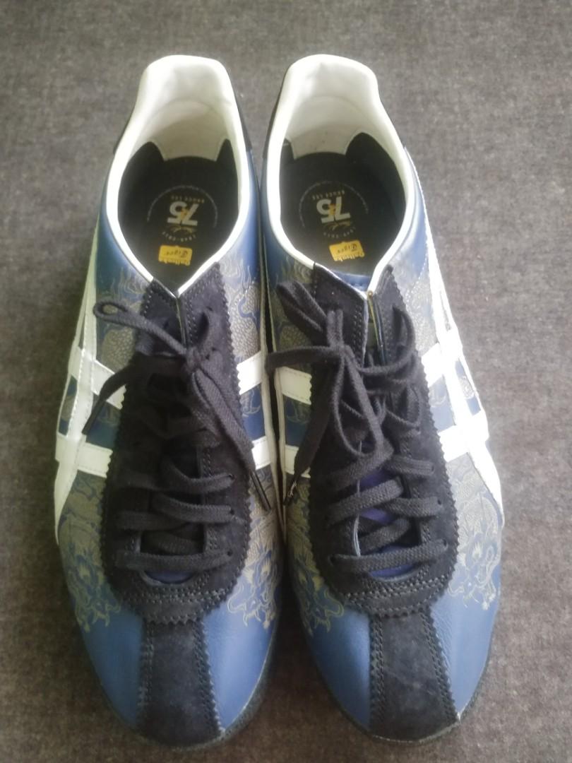 Bruce Lee Onitsuka Tiger Corsair Jeet Kune Do Blue Sneakers Men s Fashion Footwear Sneakers on Carousell