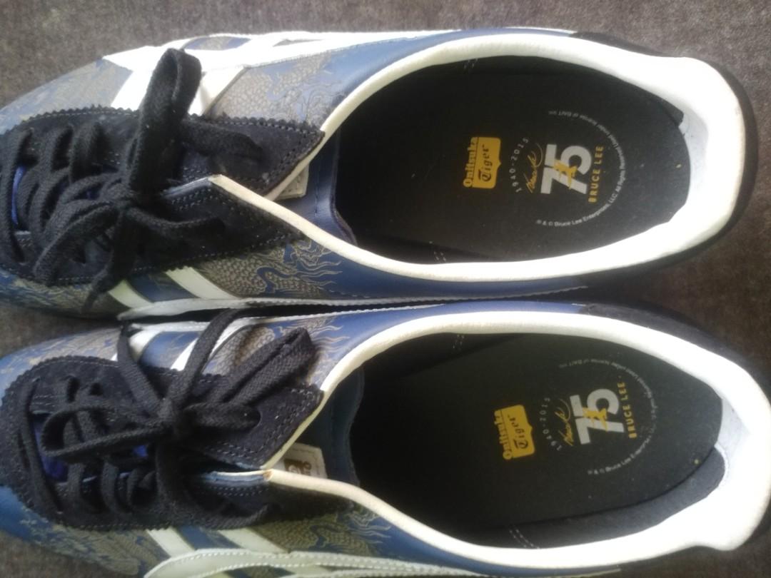 Bruce Lee Onitsuka Tiger Corsair Jeet Kune Do Blue Sneakers Men s Fashion Footwear Sneakers on Carousell