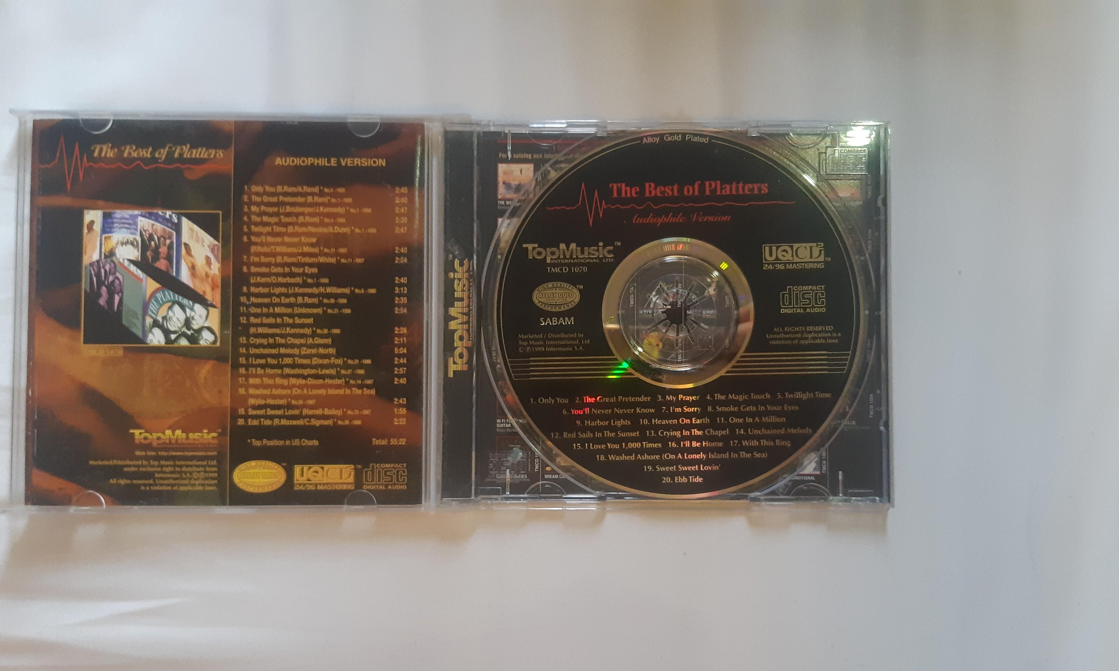 CD THE BEST OF PLATTERS ALLOY GOLD AUDIOPHILE VERSION, 興趣及遊戲