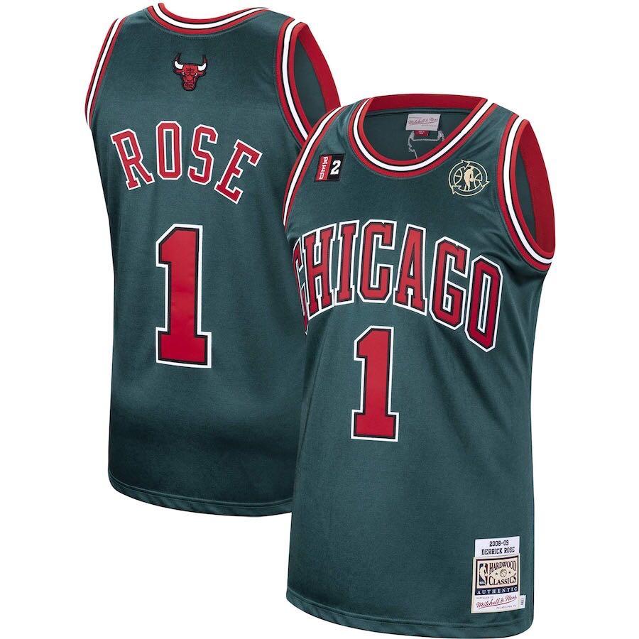 Authentic Jersey Chicago Bulls Alternate 2008-09 Derrick Rose