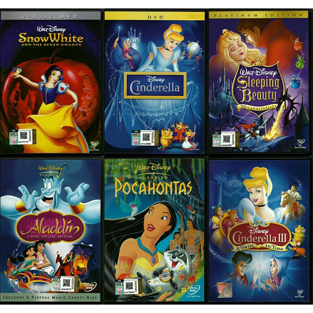 Combo) Assorted Disney Animation DVDs, Hobbies & Toys, Music & Media, CDs &  DVDs on Carousell