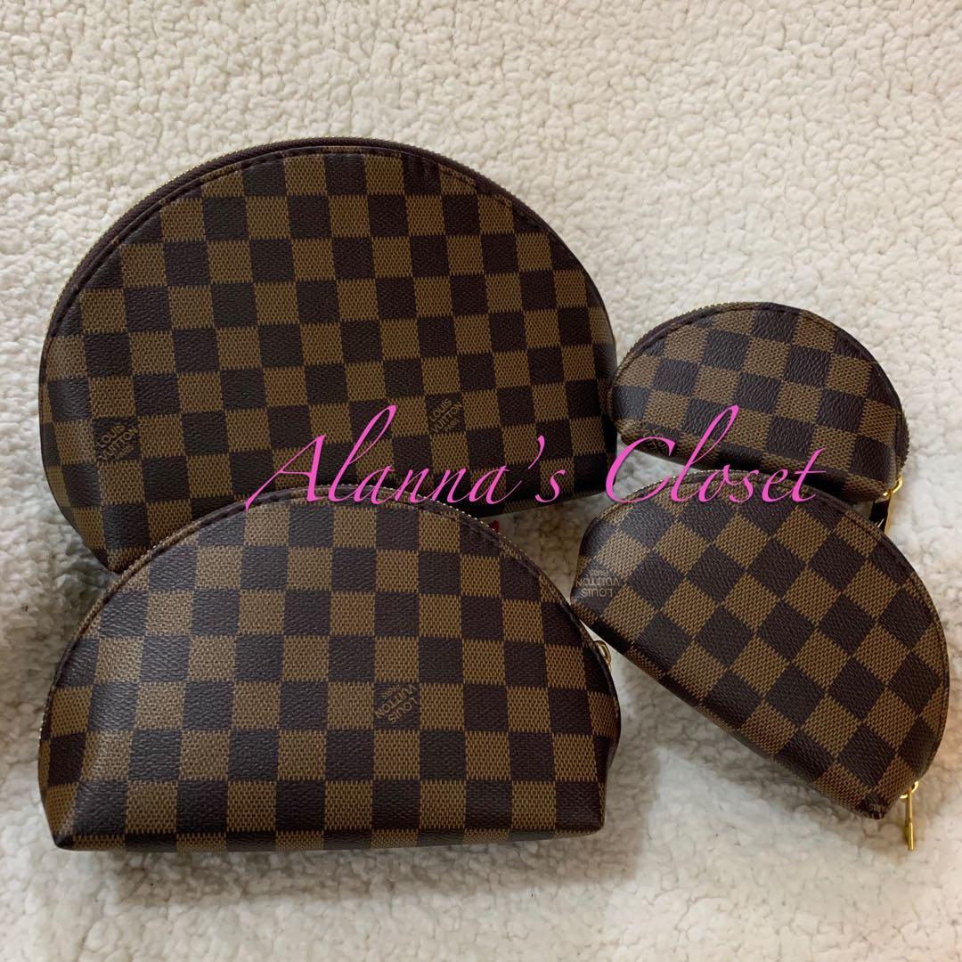 LV Transparent Makeup box cosmetics, Women's Fashion, Bags & Wallets,  Purses & Pouches on Carousell