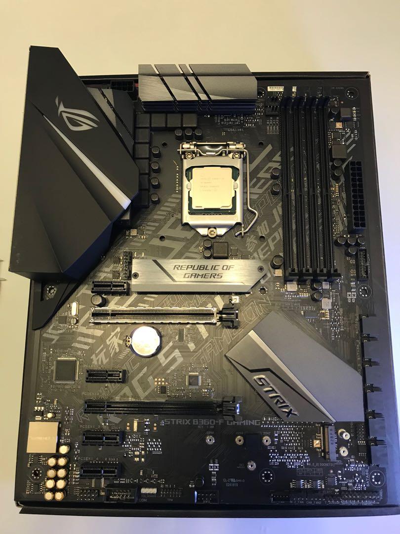I5 8600k motherboard best sale combo