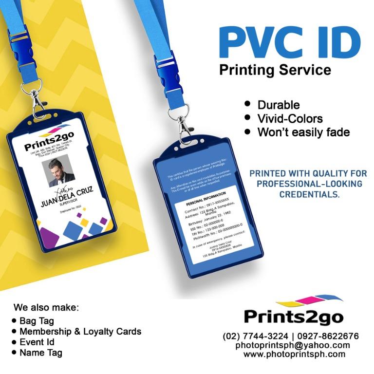 Customized PVC Company ID Name Tag Bagtag Membership Card, Hobbies