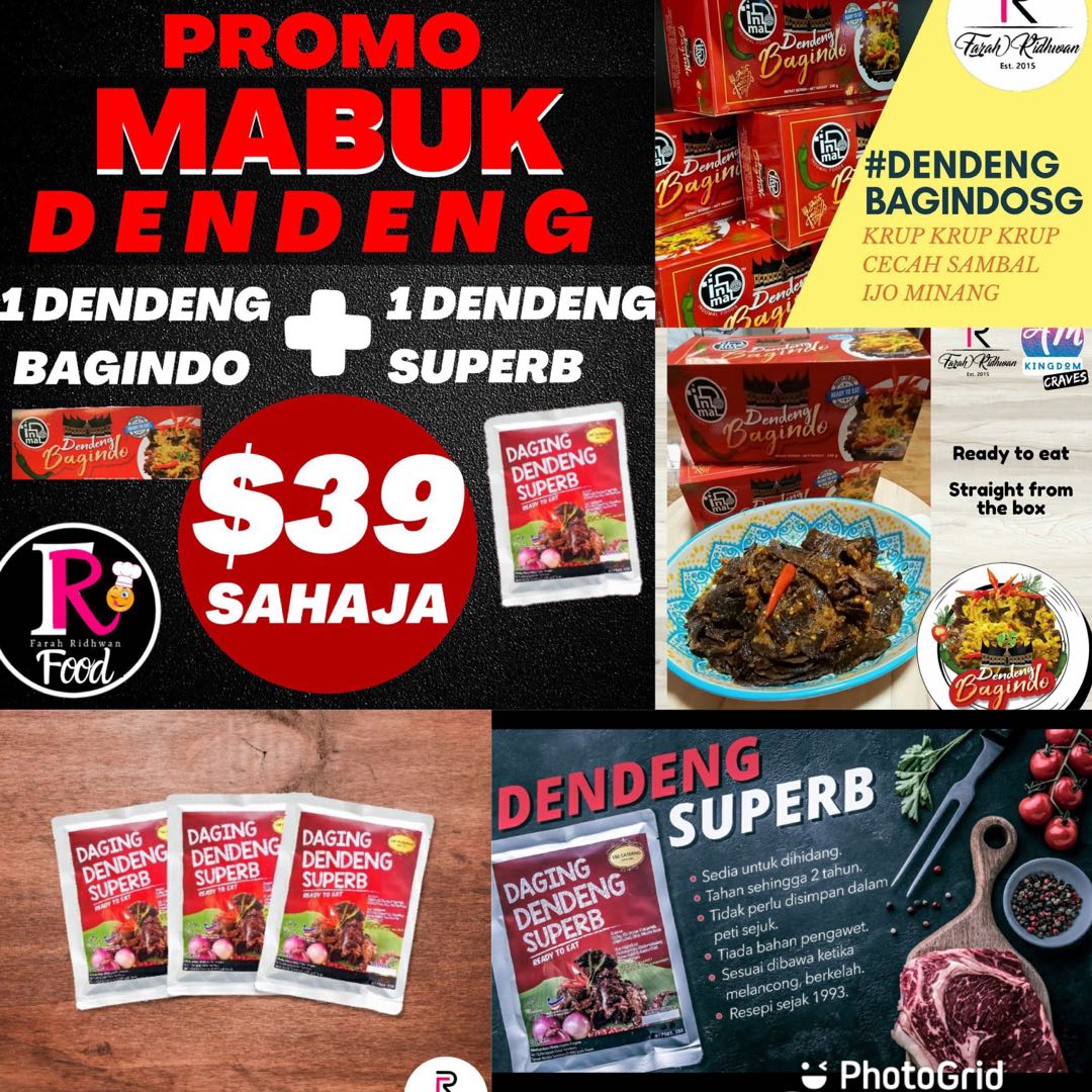 Dendeng Superb Daging Bagindo Food Drinks Local F Bs Halal On Carousell