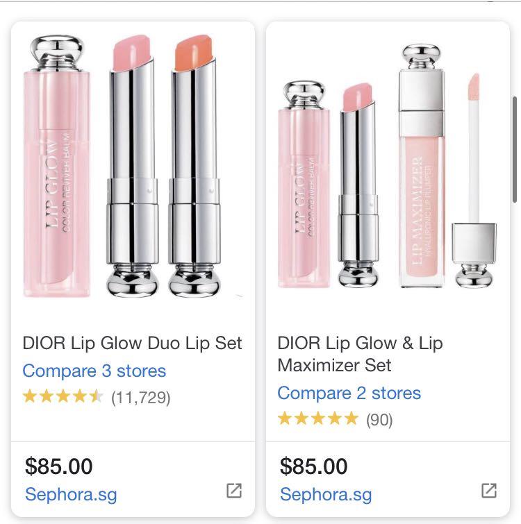 Dior Addict Lip Glow Duo set Beauty Personal Care Face Makeup on Carousell