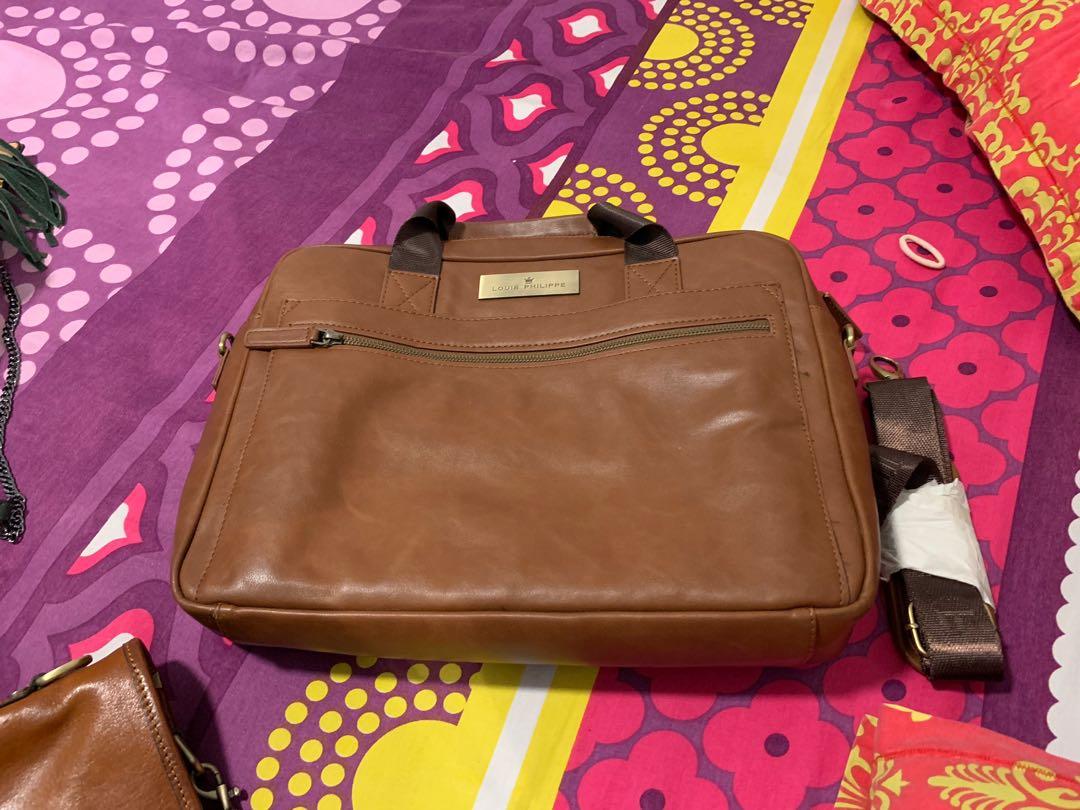 faux leather sling bag