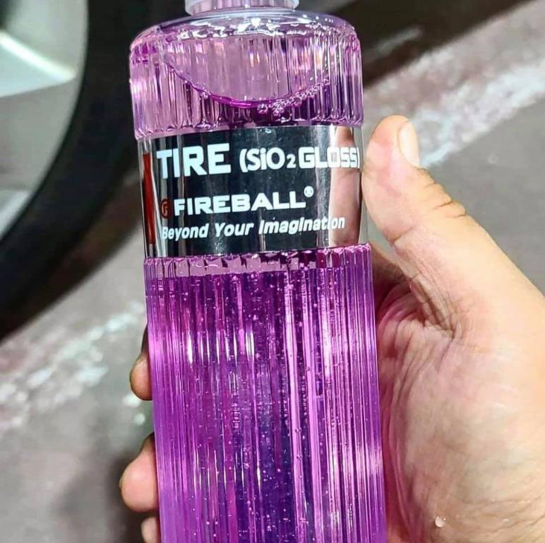 FIREBALL TIRE COAT (SiO2 Gloss) tyre shine, Car Accessories, Accessories on Carousell