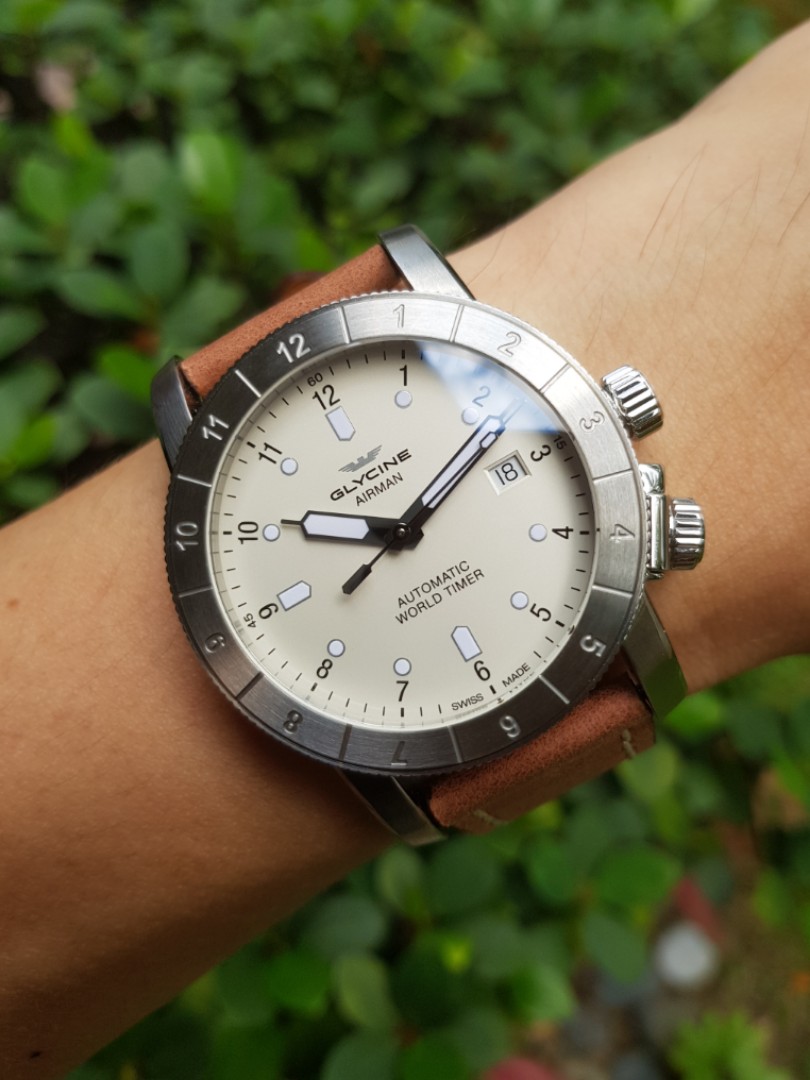 Glycine double top twelve automatic watch