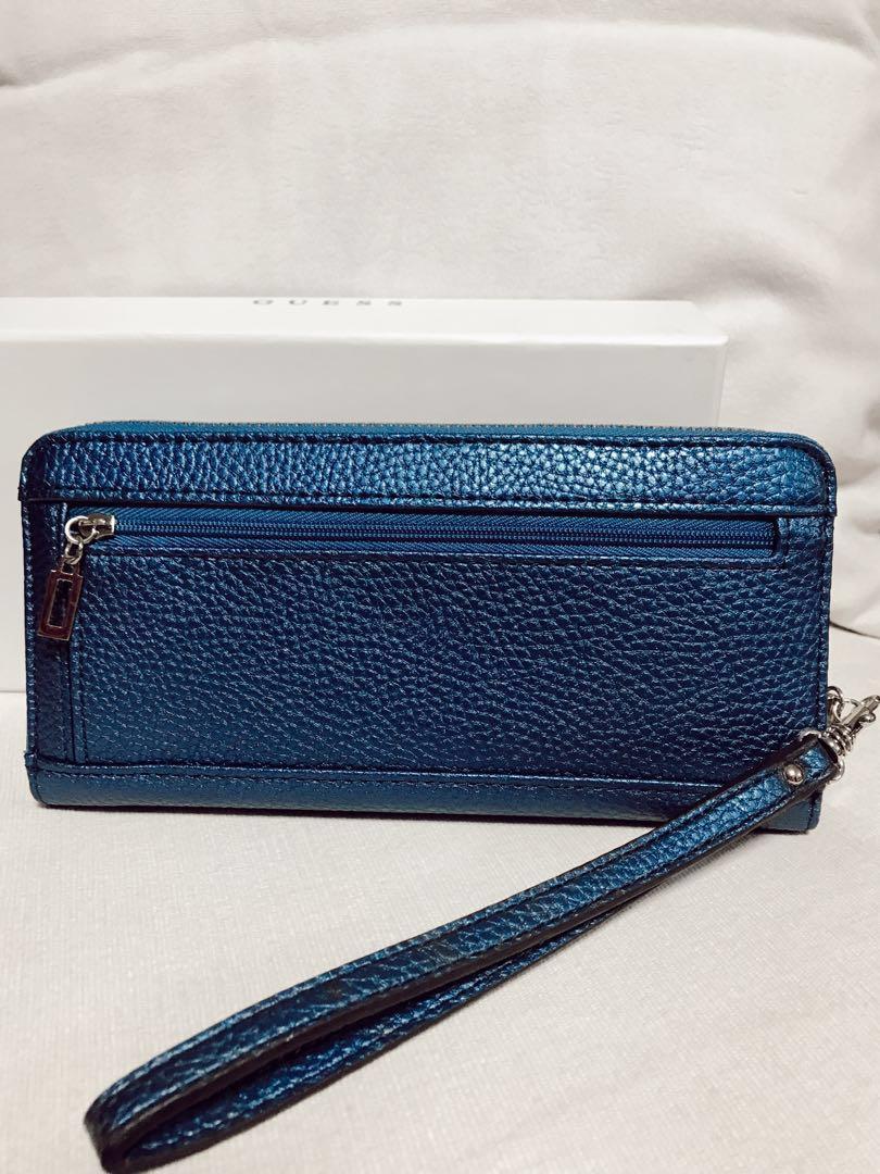 Guess bobbi large zip around wallet store