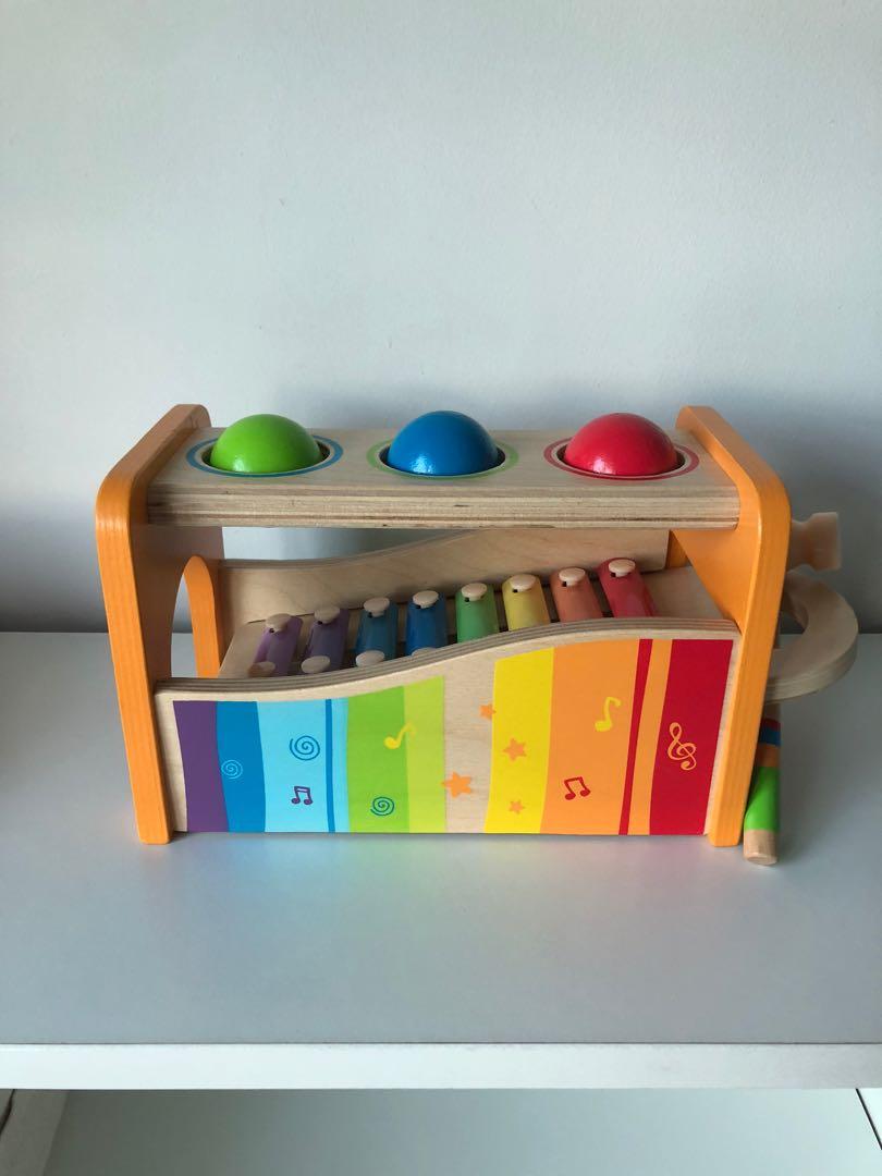 Hape Pound Tap Bench Babies Kids Toys Walkers On Carousell