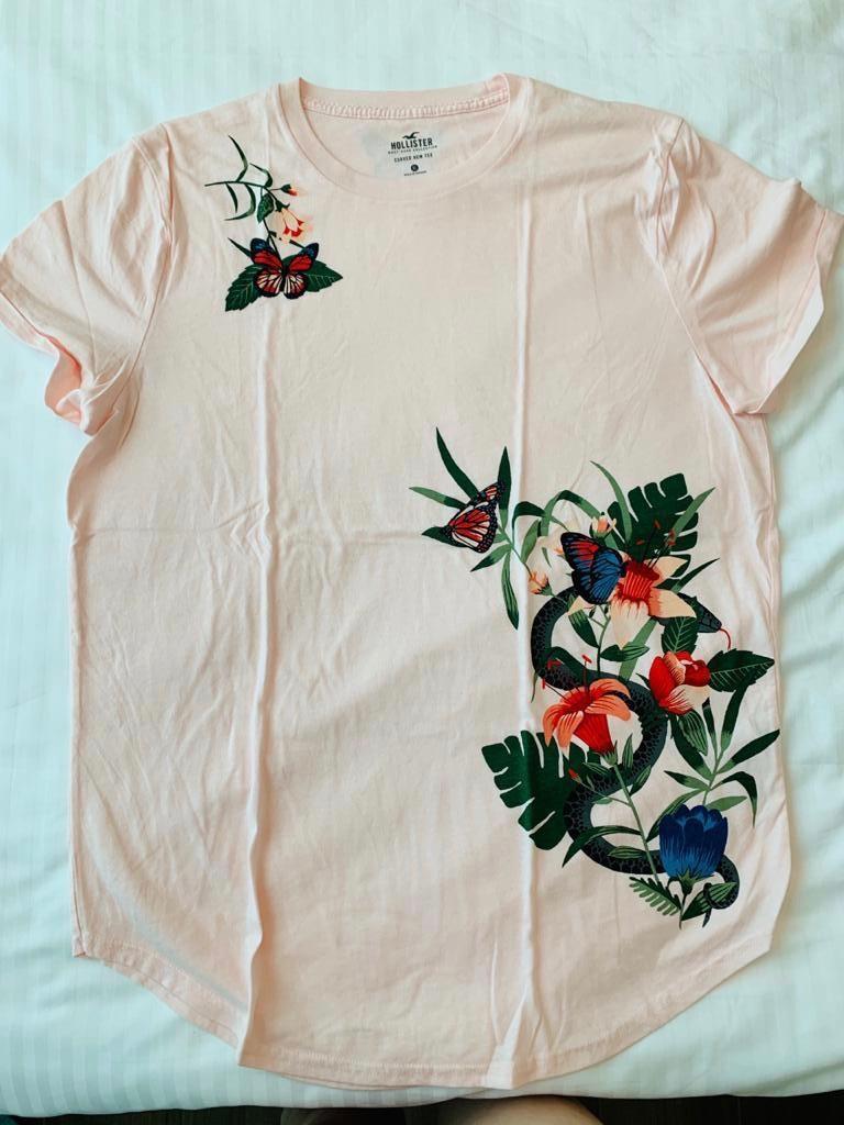 hollister butterfly shirt