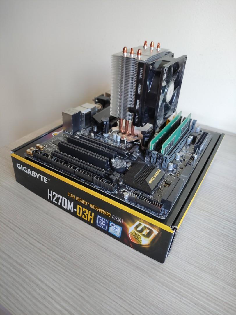 i7 7700K GIGABYTE H270M 16GB RAM Computers Tech Parts Accessories Computer Parts on Carousell