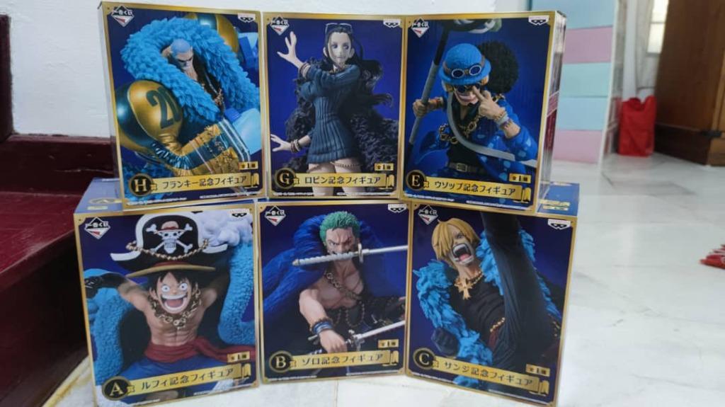 Ichiban Kuji One Piece th Anniversary Prize A B C E G H Luffy Zoro Sanji Usopp Robin Franky Toys Games Action Figures Collectibles On Carousell