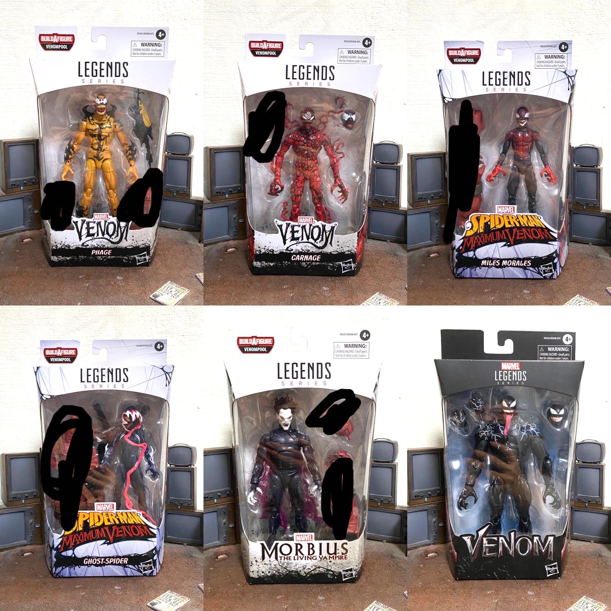 In hand] Marvel Legends Spiderman Spider-man Venompool, Venom, Carnage,  Morbius, Phage, Ghost-Spider, Miles Morales, Gwen, Hobbies & Toys, Toys &  Games on Carousell