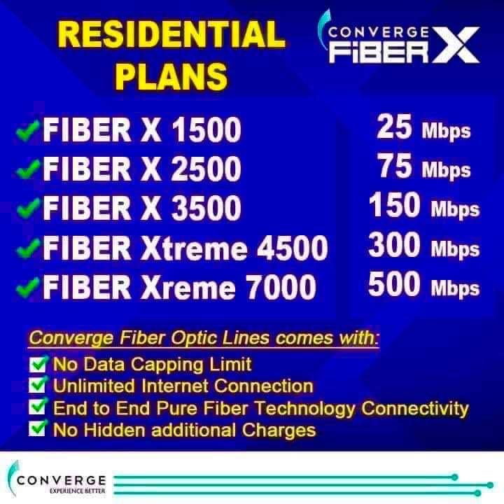 Internet Converge fiberX (Category: Networking) located in Pasay City. Submitted by lizshoppe (Listing ID 1037050090, Image 1). Description: #ConvergeFiberX 🚩Available Areas: (selected areas only) Quezon City Manila AREA Valenzuela Caloocan Malabon Navitas Bulacan (San jose del monte) 📍Experience better with Pure Fiber ✅ Unlimited Internet ✅ No Capping ✅ Higher Internet Speed ✅ Without a loss in bandwidth ✅ Data is Delivered Instantly ✅ Consist