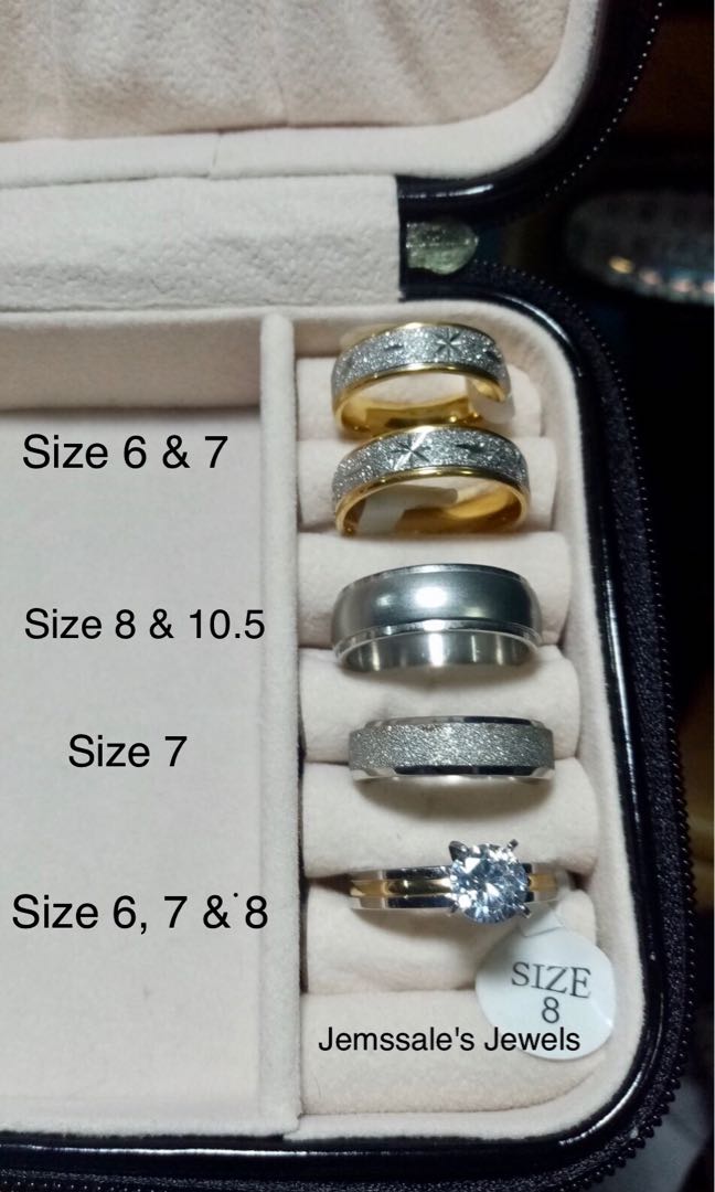 jem 316L Surgical Stainless Steel Wedding Rings NON TARNISH