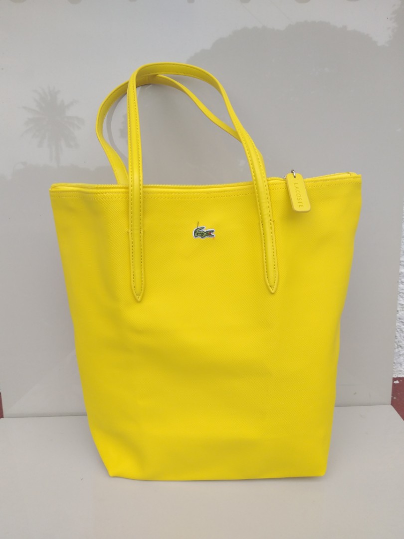 yellow lacoste bag
