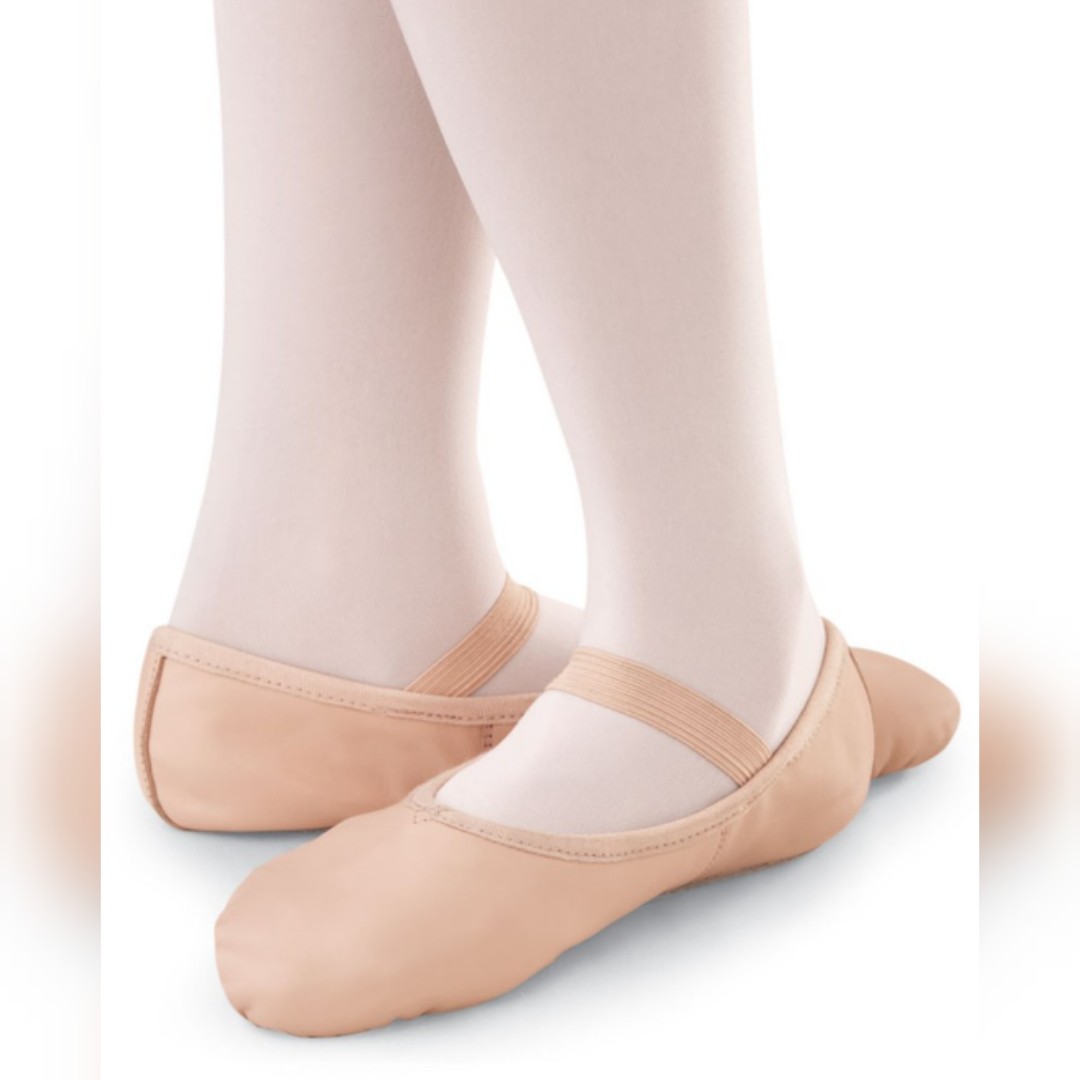 tan ballet shoes