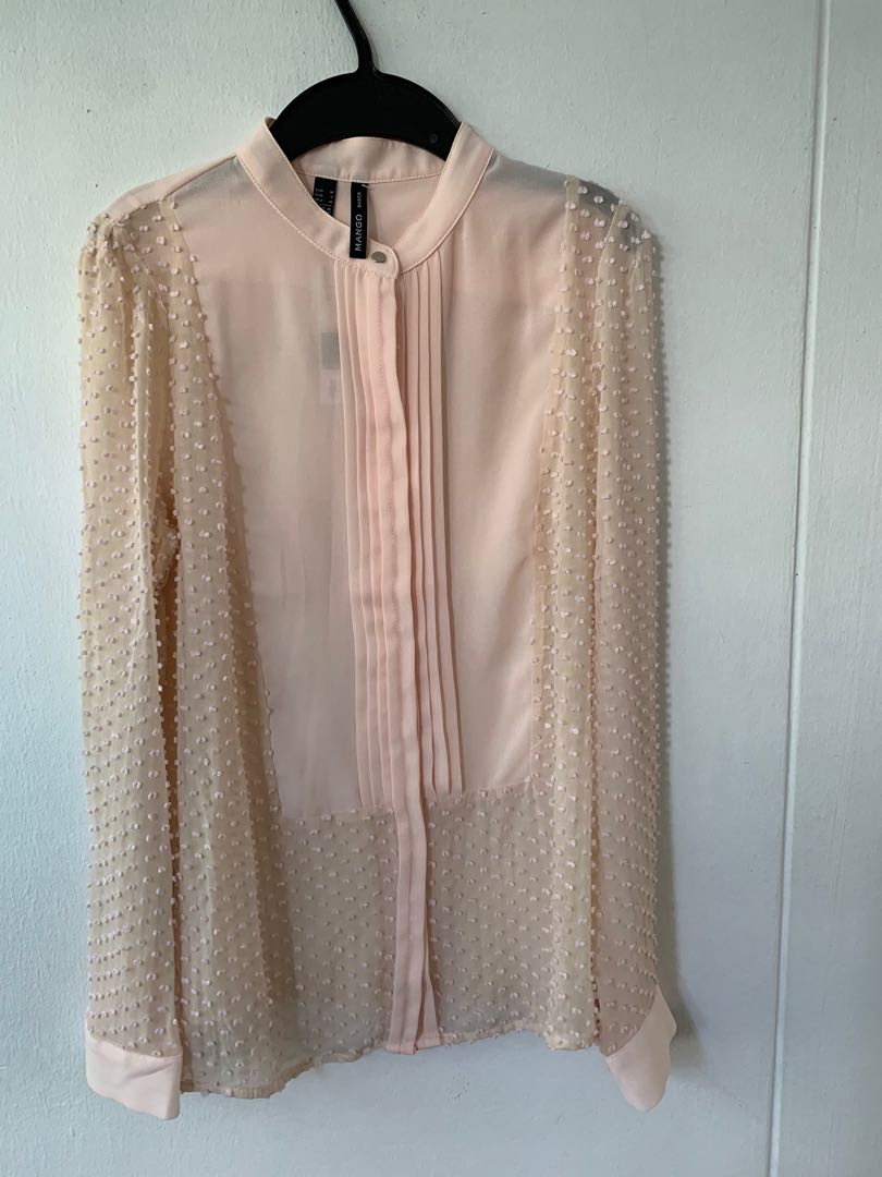 mango chiffon blouse