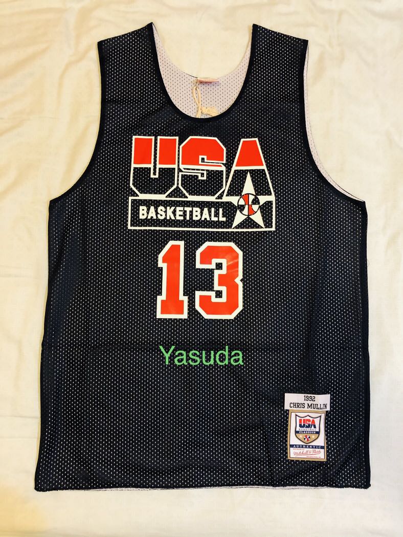 Mitchell Ness USA Dream Team Chris Mullin Reversible practice jersey Carousell