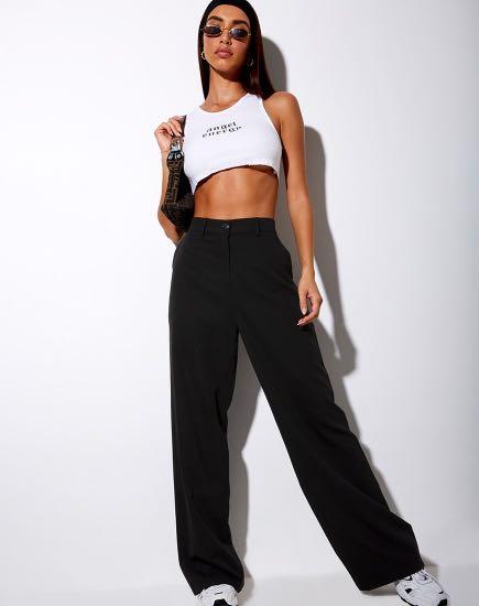 motel rocks black abba trouser NWT, 女 