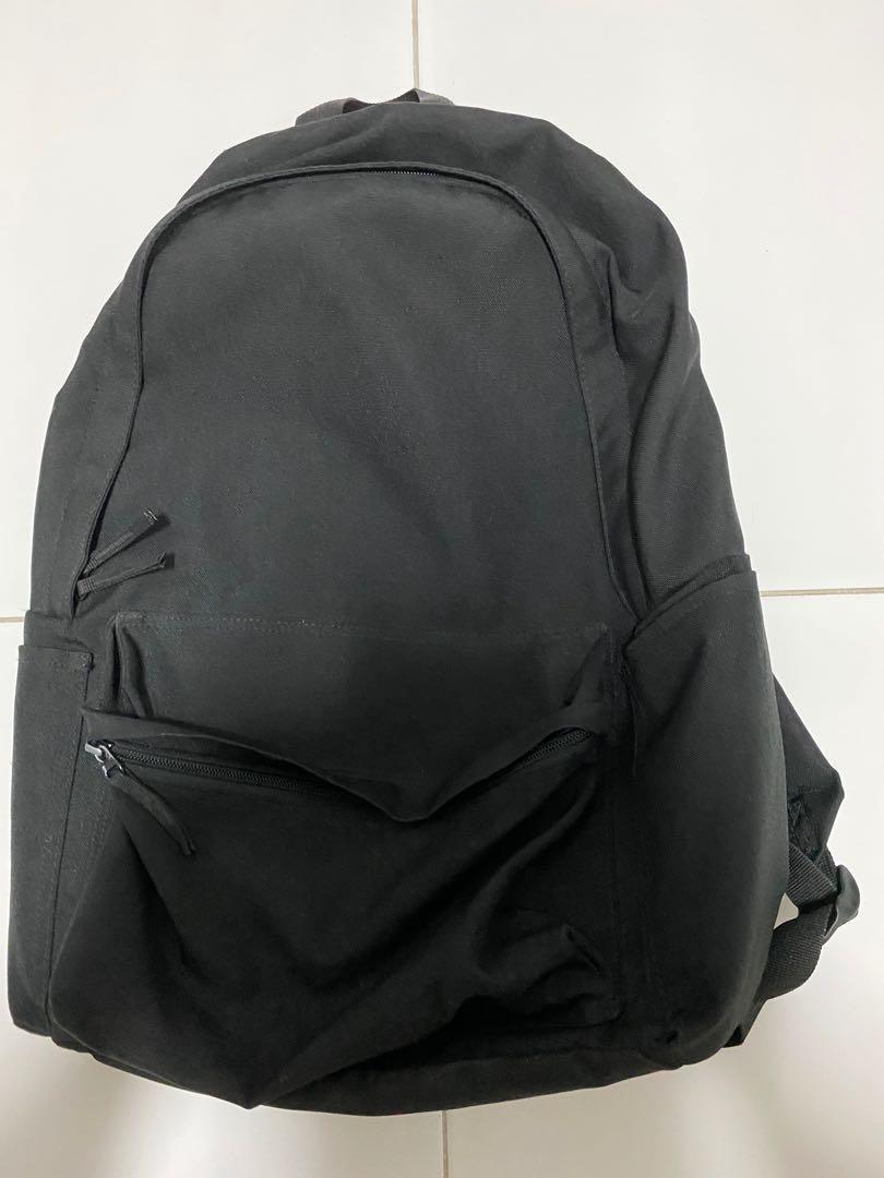 Muji Black Backpack, Men's Fashion, Bags, Backpacks on Carousell