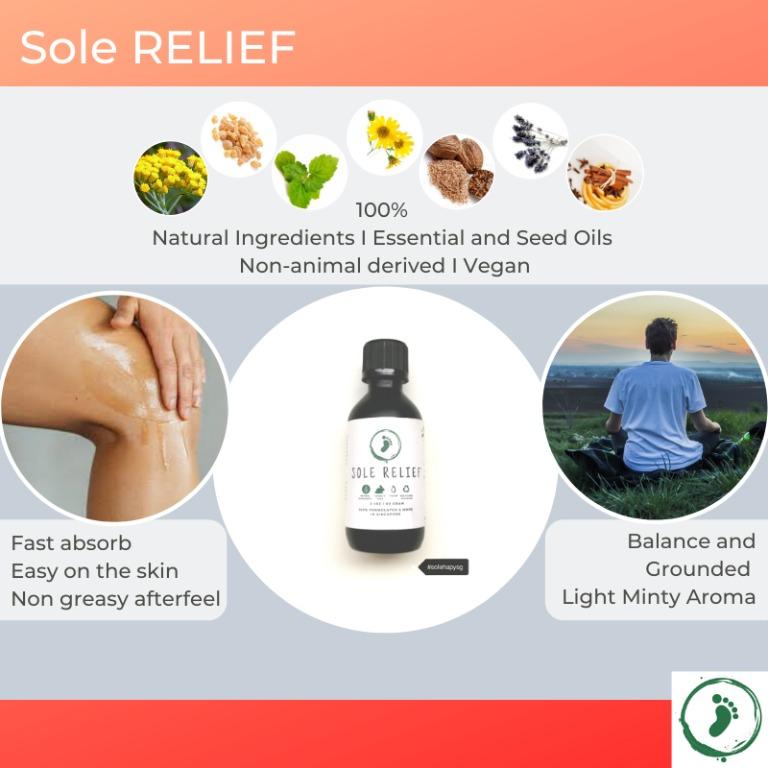 Natural Herbal Massage Oil Muscle Strain Stiffness Ankle Bruise Swell