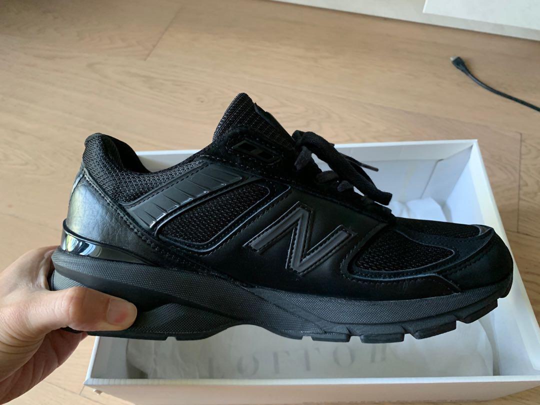 New Balance 990v5 m990egb5 Engineered Garments all black, 男裝, 鞋