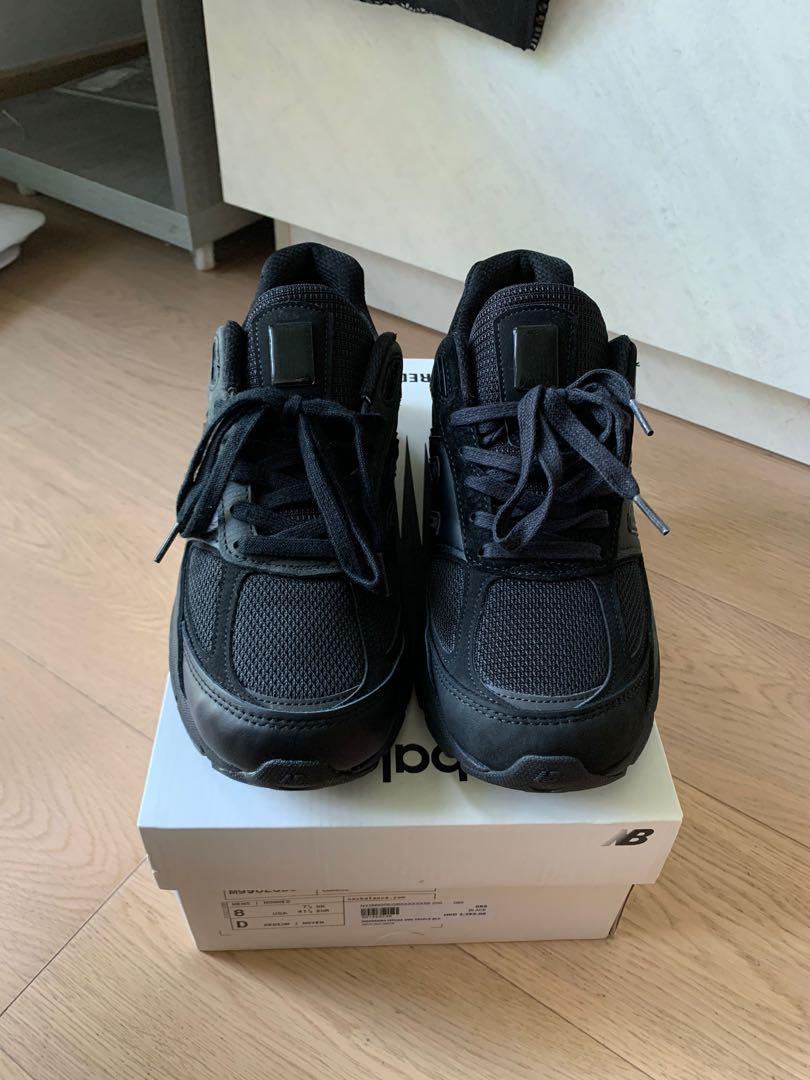 New Balance 990v5 m990egb5 Engineered Garments all black, 男裝, 鞋