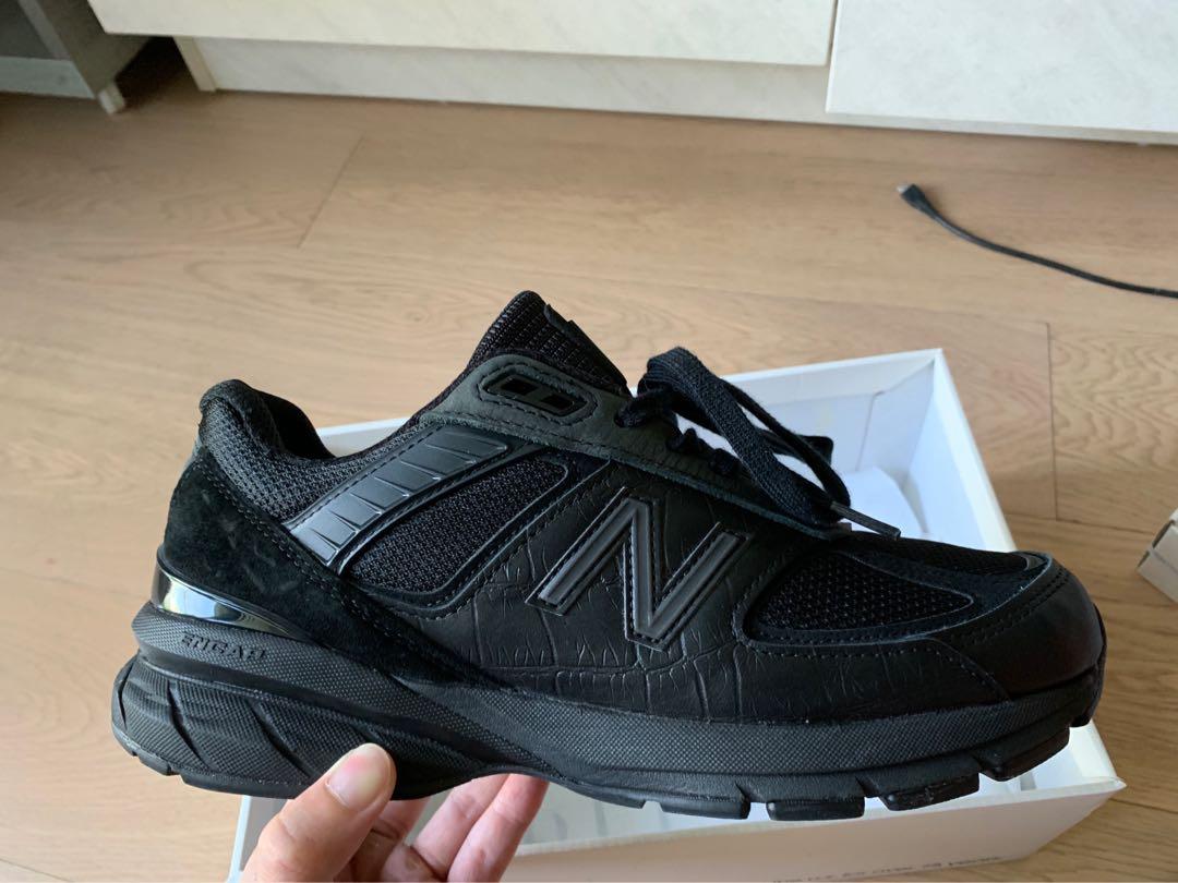 New Balance 990v5 m990egb5 Engineered Garments all black, 男裝, 鞋