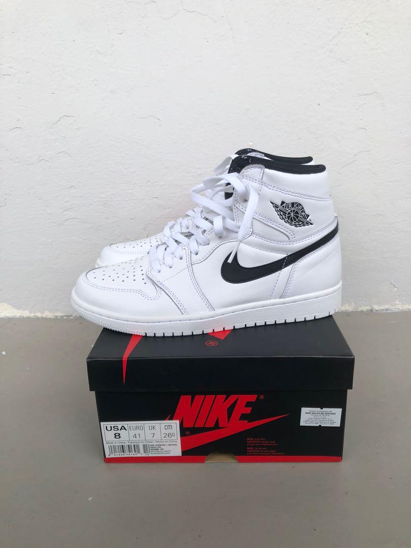 nike air jordan 1 yin yang white