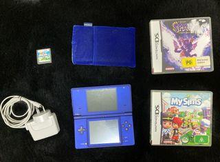 Nintendo DSi Metallic Blue + 3 Games