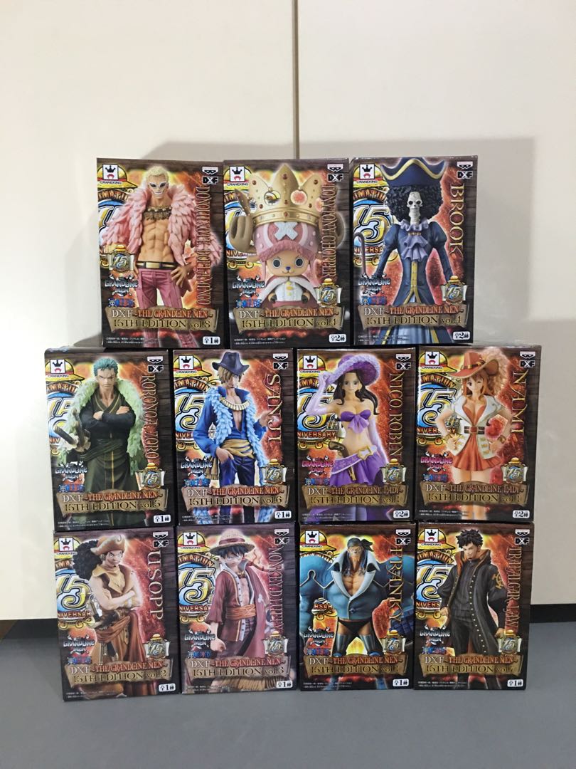 全新One Piece DXF Grandline Men Lady 15th Edition 海賊王15週年 