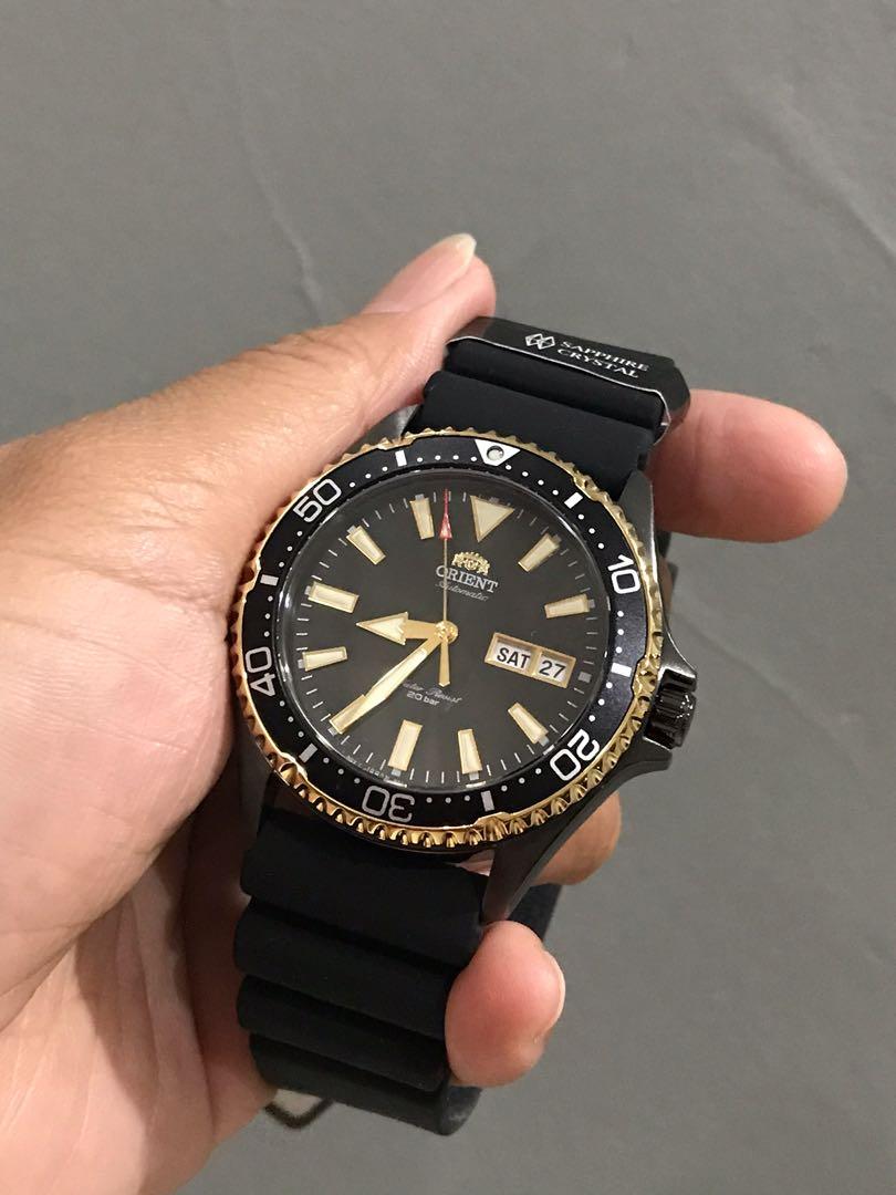 Orient Kamasu Mako Iii Automatic Divers Mens Watch Ra Aa0005b Black Gold Black Dial Men S Fashion Watches On Carousell Has been added to your cart. orient kamasu mako iii automatic divers