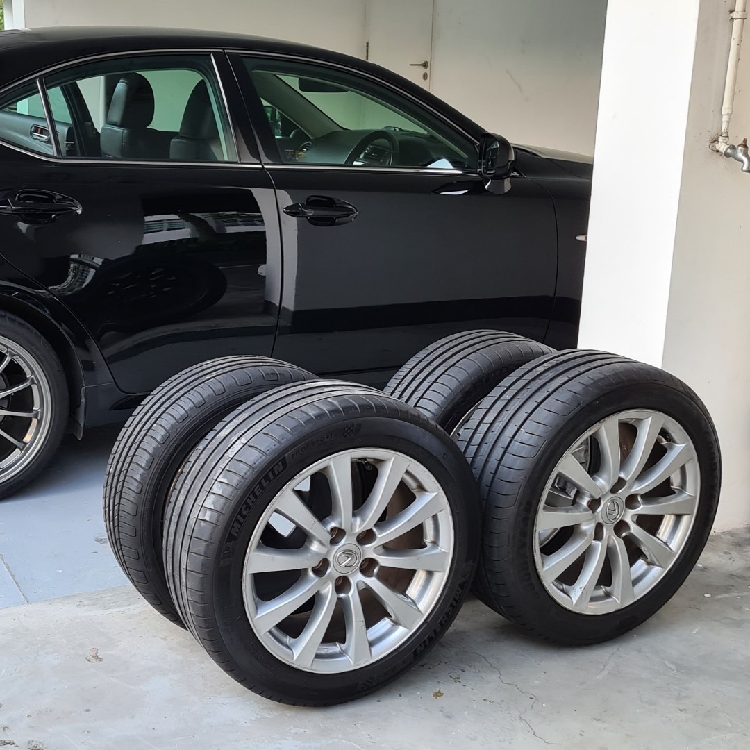 Original Lexus IS250 rims, Car Accessories, Tyres & Rims on Carousell