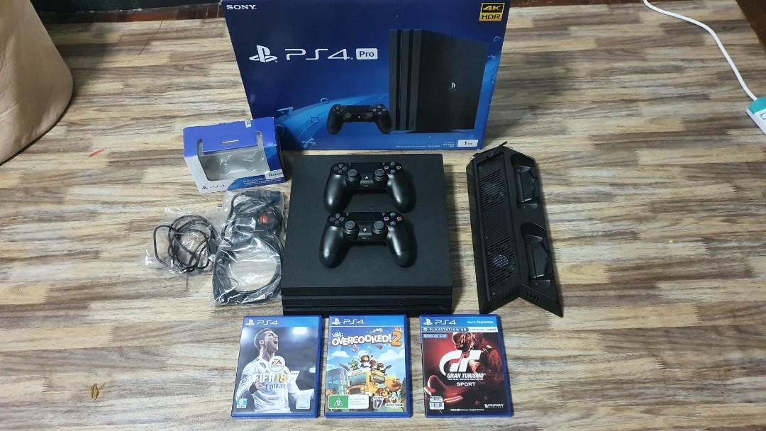Ps4 Pro 1TB Fullset With 1 Year Warranty Video Gaming Video