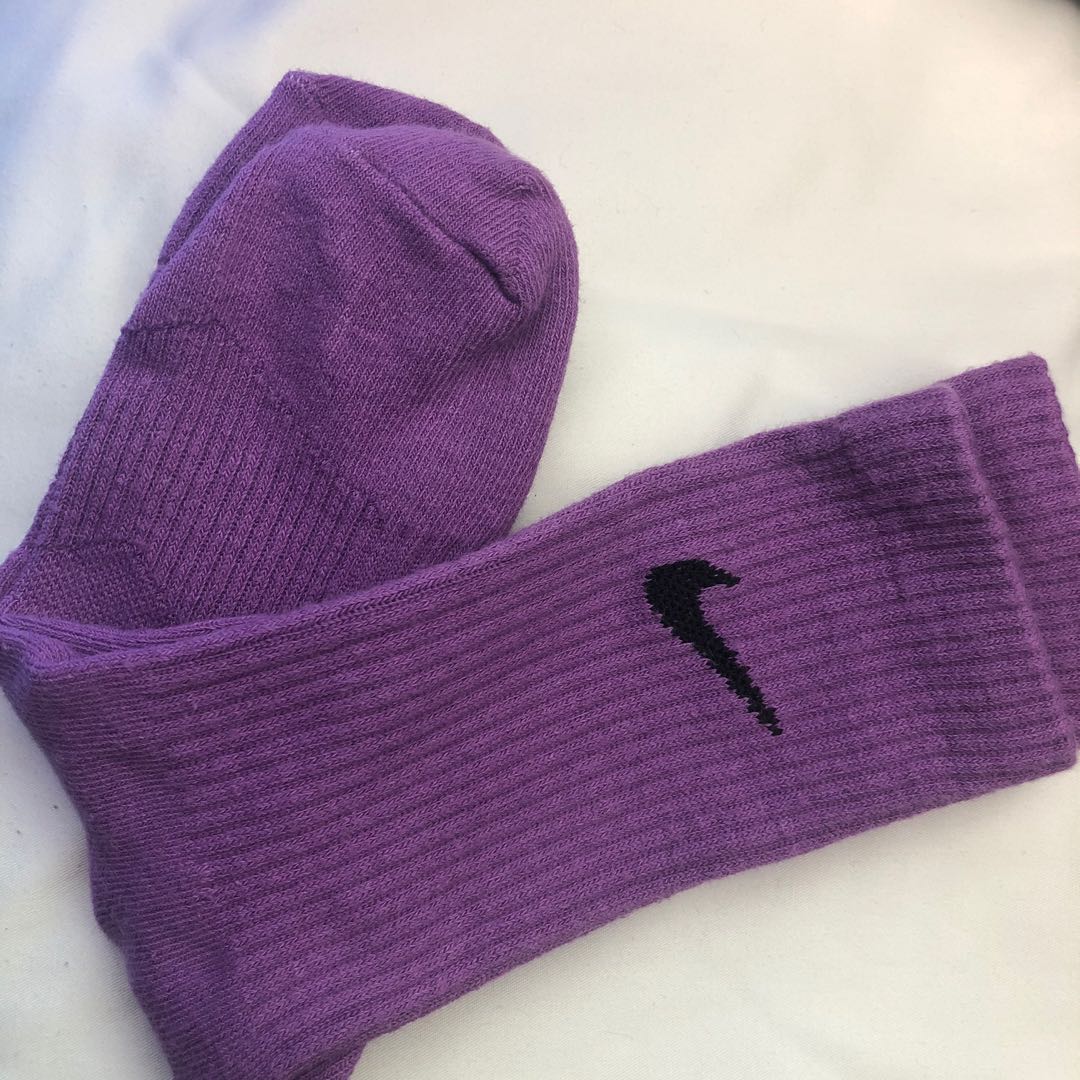 purple nike socks
