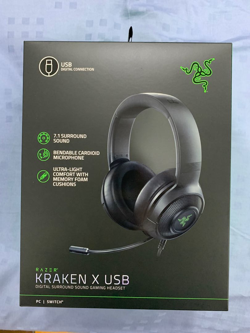 Razer Kraken X Usb Gaming Headphones Audio Headphones Headsets On Carousell