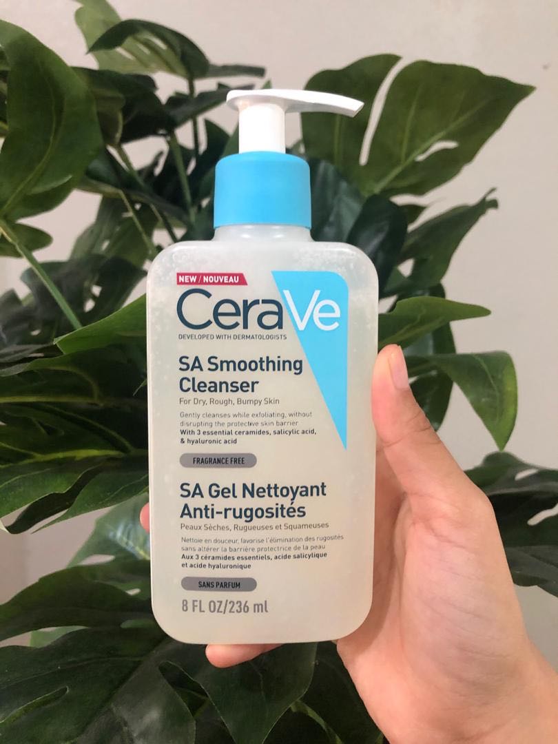 cerave sa smoothing cleanser pump