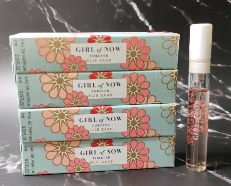 READY STOCK MINI SPRAY 4ML ELIE SAAB GIRL FOR NOW FOREVER EDP