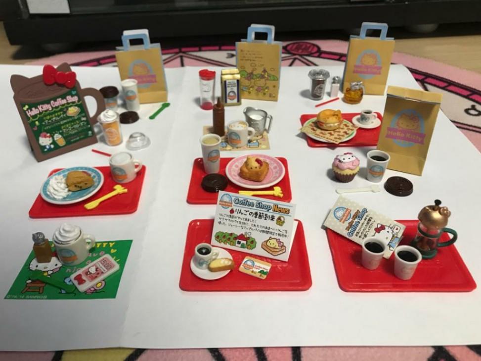 Re Ment Hello Kitty Coffee Shop Set Toys Games Bricks Figurines On Carousell