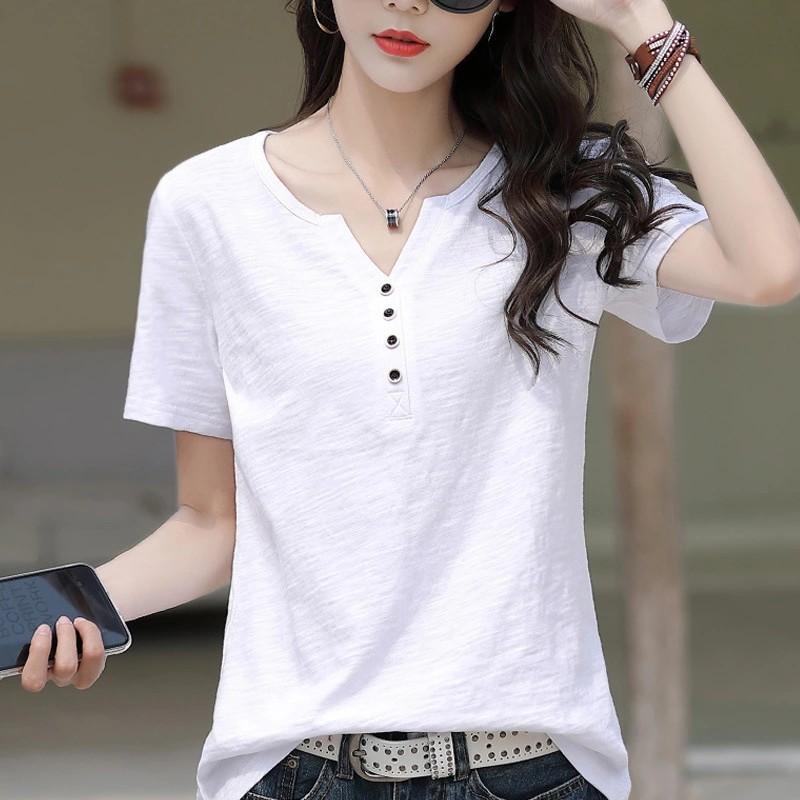 Ready Stock XL 2XL 3XL Plus Size Summer Women 2020 Slub