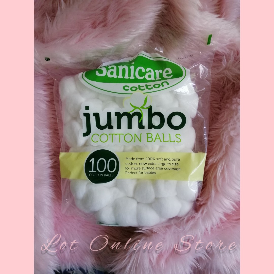 SANICARE JUMBO COTTON BALL, Beauty & Personal Care, Oral Care on Carousell