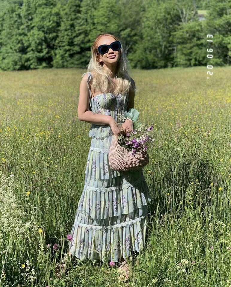 Chiffon tiered hotsell dress