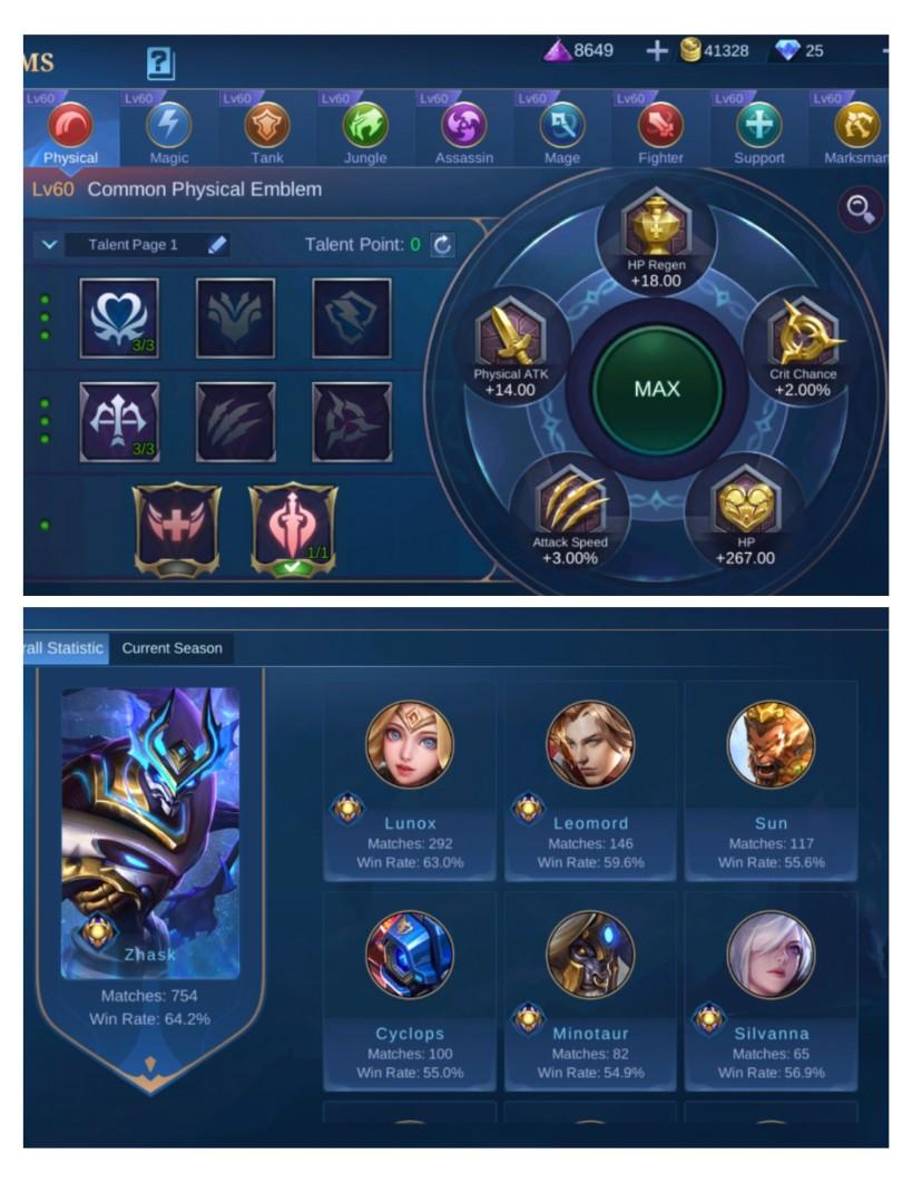 Selling Mobile Legends Mythic Account Video Gaming Gaming Accessories Game Gift Cards Accounts On Carousell