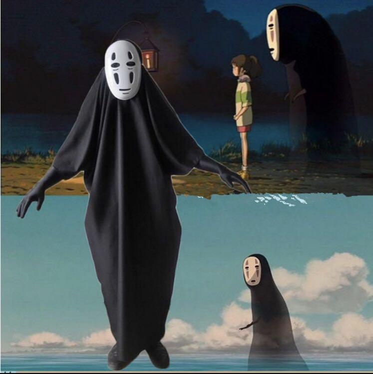 Spirited Away No Face Man Kimono Cosplay Costume Set With Mask Gloves Miyazaki Hayao Anime Party Women S Fashion Clothes Others On Carousell All orders are custom made and most ship worldwide within 24 hours. mask gloves miyazaki hayao anime party
