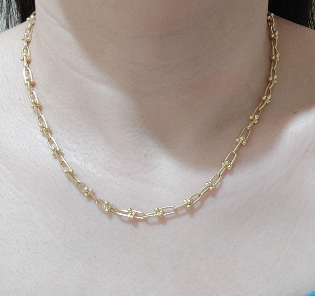 U Chain Toggle Hardware Necklace - Gold– Aisha Wong Accessories
