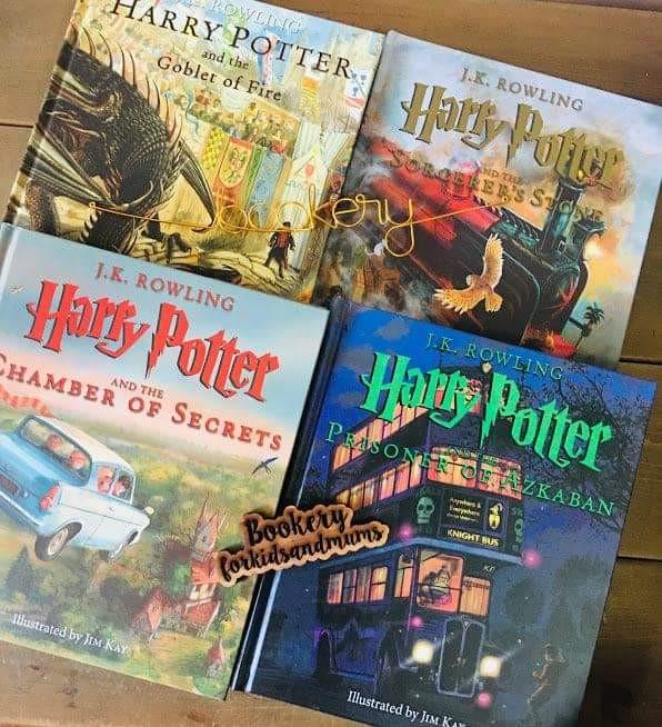 Uk Genuine Harry Potter The Illustrated Collection 4 Books Books Stationery Books On Carousell